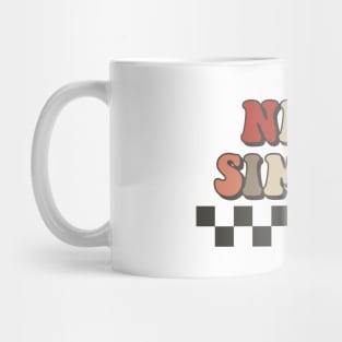 Nina Simone Checkered Retro Groovy Style Mug